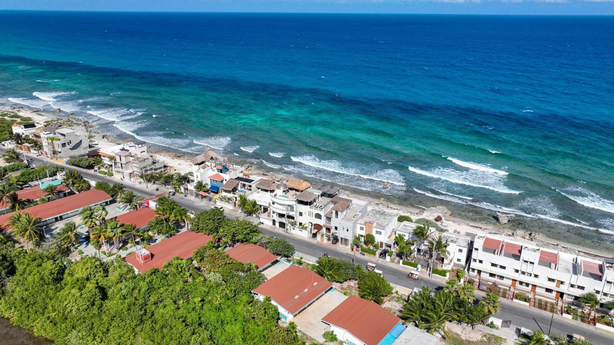 Casa Javi- Ocean Front Located Mid Isla Mujeres Vila Exterior foto