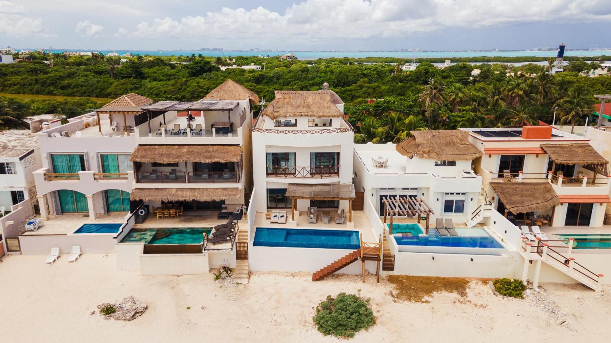 Casa Javi- Ocean Front Located Mid Isla Mujeres Vila Exterior foto