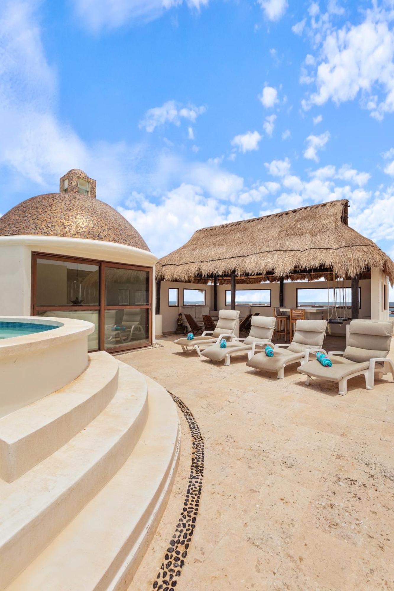 Casa Javi- Ocean Front Located Mid Isla Mujeres Vila Exterior foto
