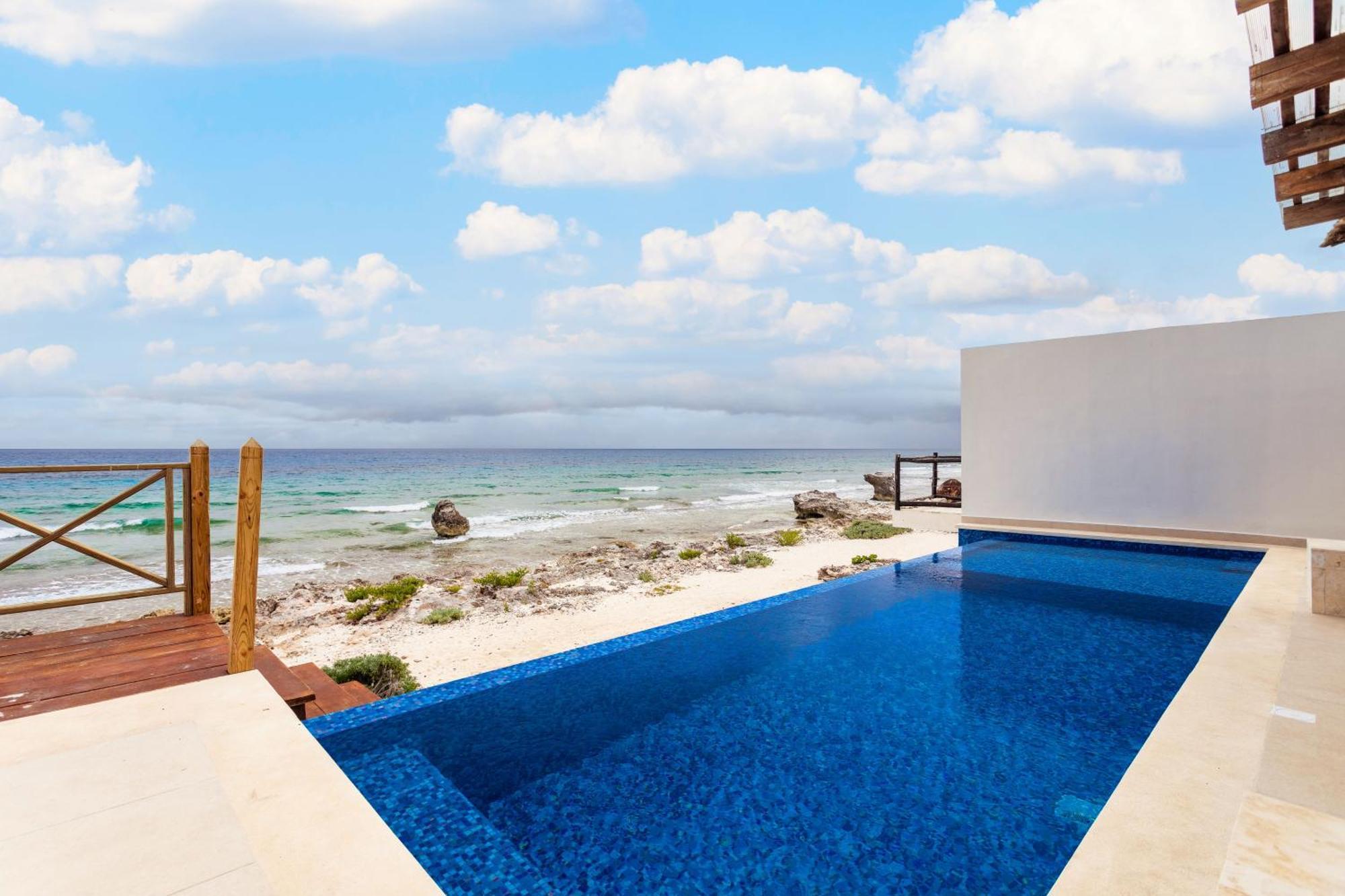 Casa Javi- Ocean Front Located Mid Isla Mujeres Vila Exterior foto